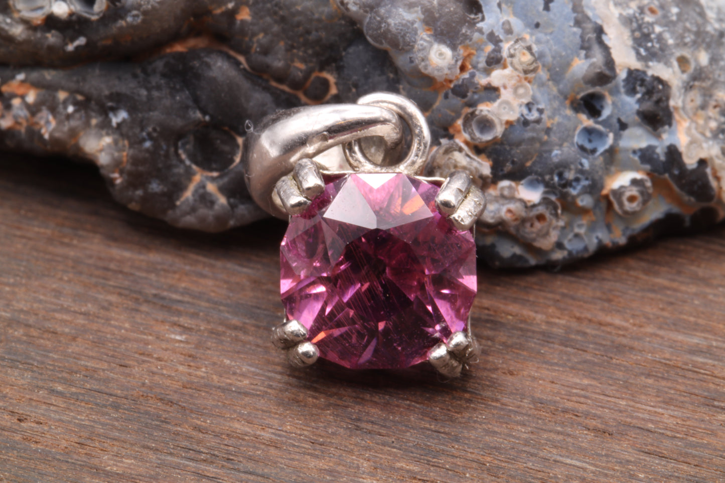 1.29ct Rhodolite Garnet in 'Missed Connections' by Arya Akhavan