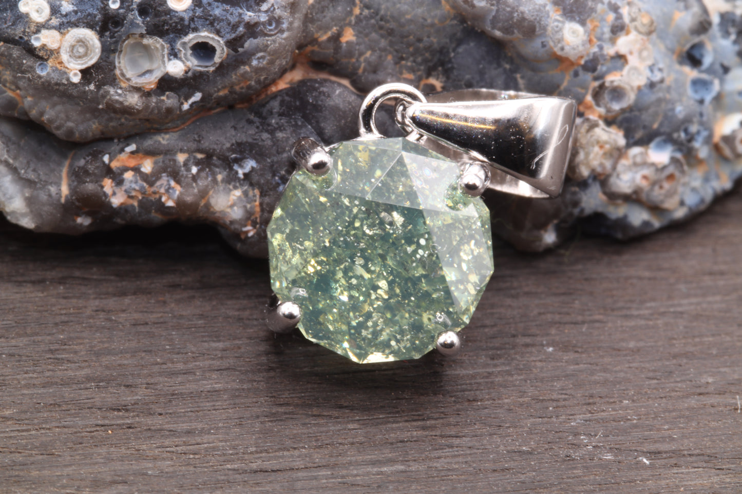 1.9ct Green Zircon in 'Fast Action' by Scott Laborie