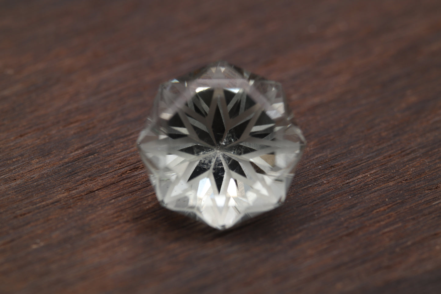 3.76ct Prasiolite in 'Frost Star 8' by Andrew Brown