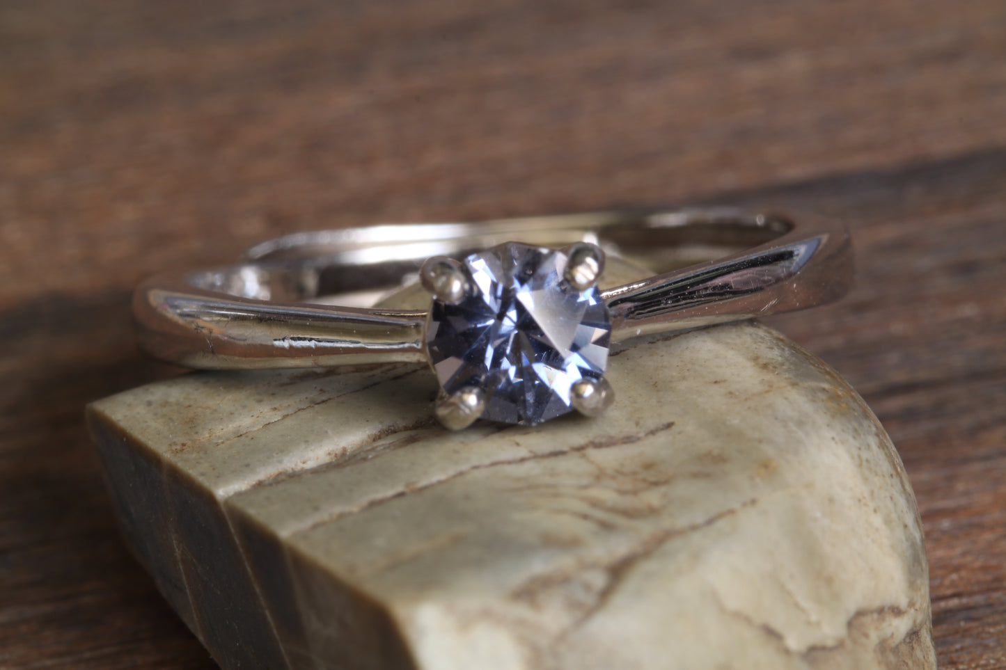 0.5ct Blue/Grey Spinel in 'Ruination' by Arya Akhavan