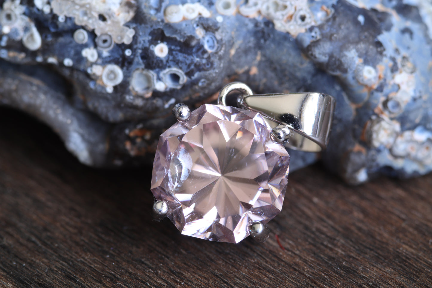 3.25ct Pink Zircon in 'Heavens-Piercing Drill' by Arya Akhavan (modified)