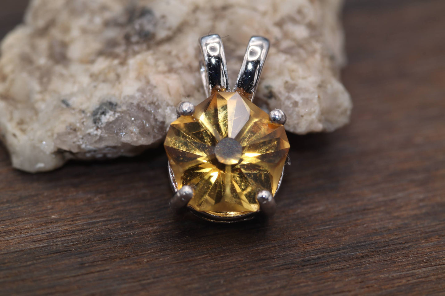 0.75ct Sunshine Citrine in "Hanami" by Marco Voltolini