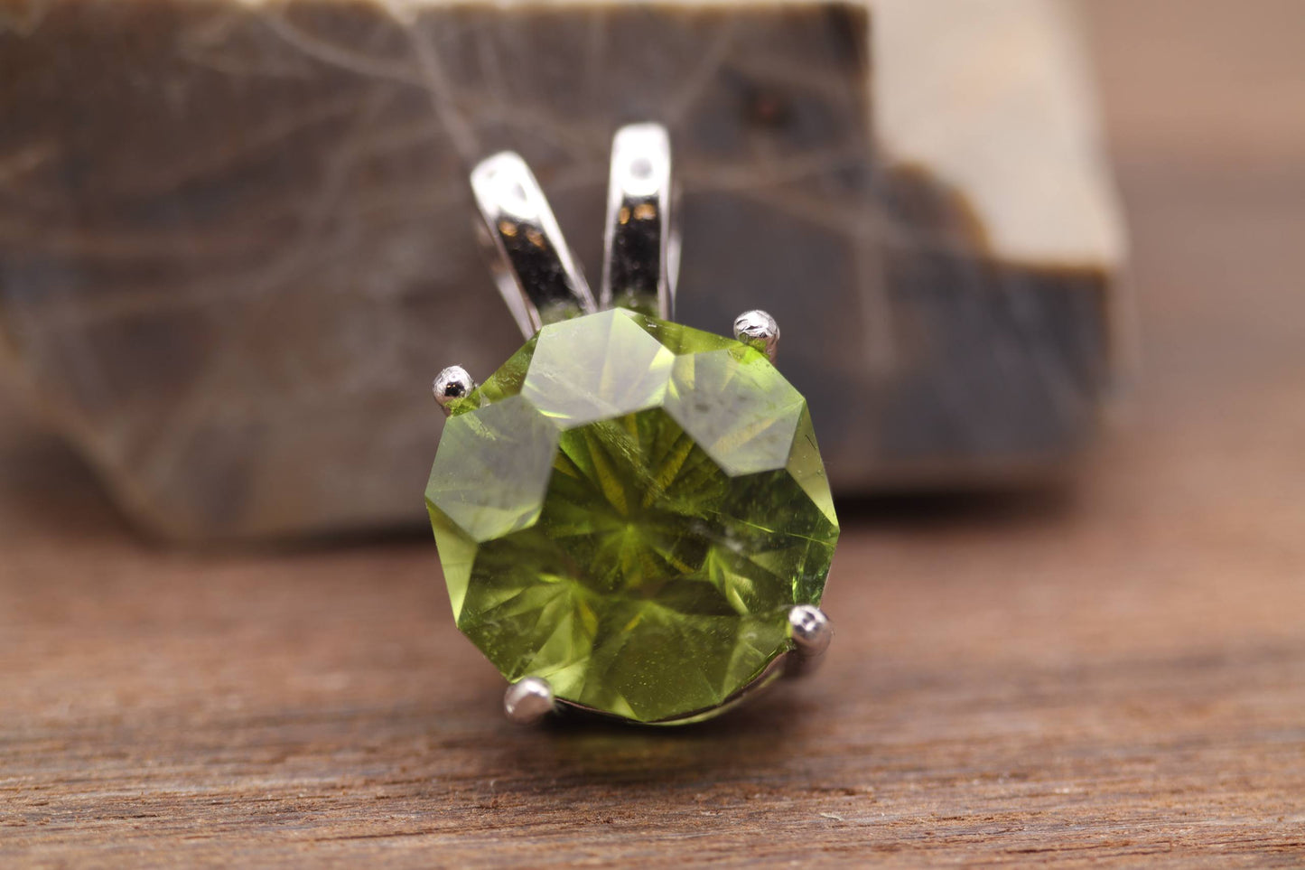 2.6ct Peridot in "Gnome's Geode" by Arya Akhavan