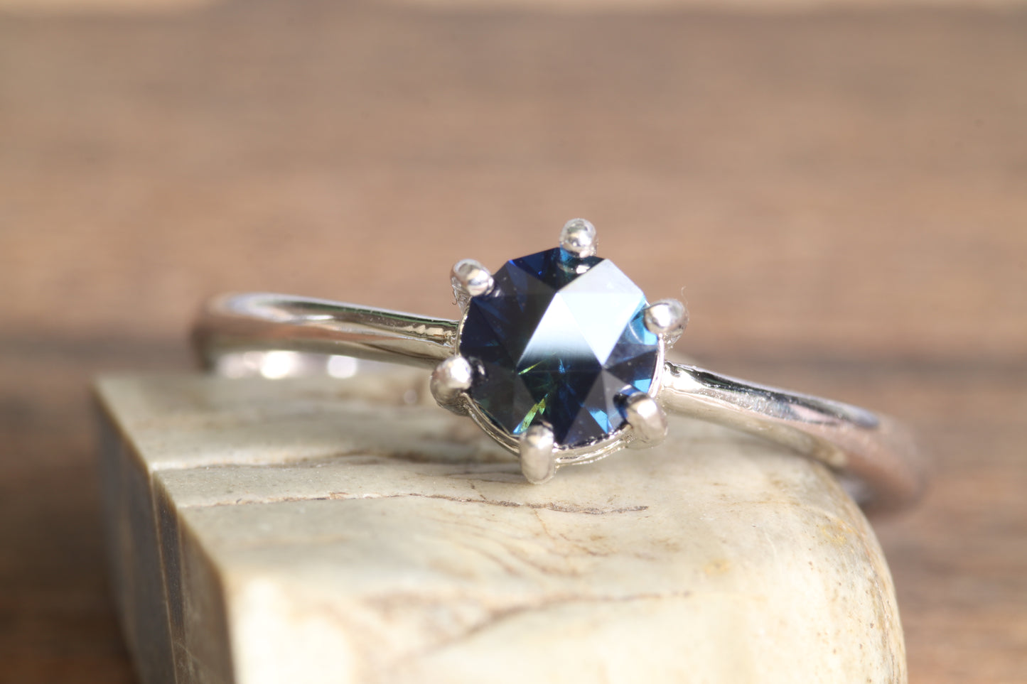 0.6ct Blue Garba Tula Sapphire in 'Ruination' by Arya Akhavan