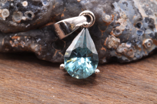 1.26ct Cambodian Blue Zircon in 'Tears of Elune' by Arya Akhavan