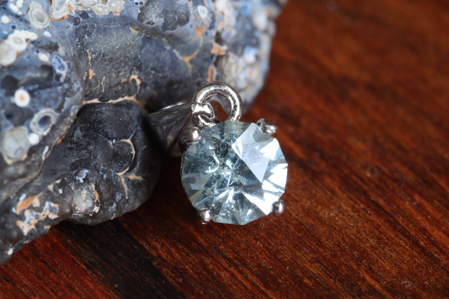 0.77ct Sky/Steel Blue Umba Sapphire in 'Ruination' by Arya Akhavan
