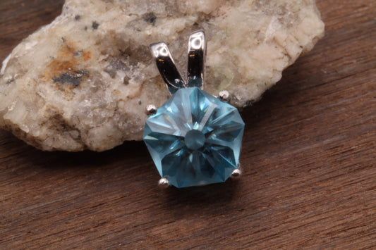 1.57ct Cambodian Blue Zircon in 'Hanami' by Voltolini